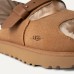 UGG WOMEN'S GREENPORT STRAP SLIDE CHESTNUT