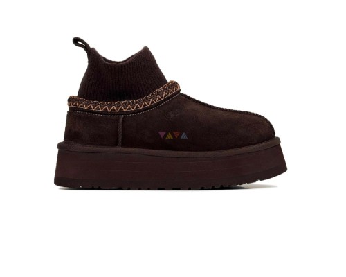UGG CLASSIC TAZZ KNIT CHOCOLATE