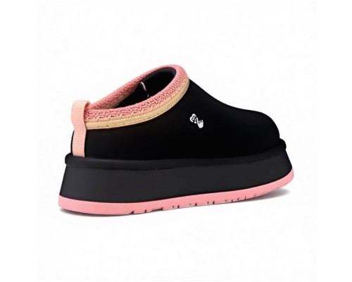 UGG WOMEN'S TASMAN TAZZ BLACK TROPICAL PINK