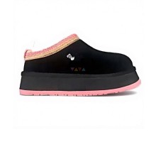 UGG WOMEN'S TASMAN TAZZ BLACK TROPICAL PINK