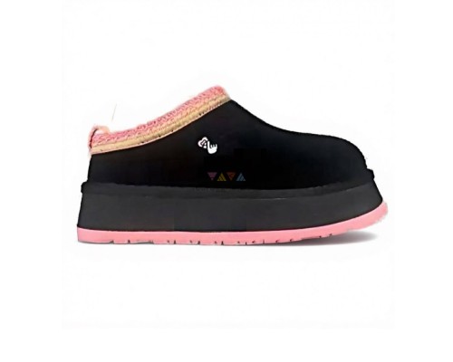UGG WOMEN'S TASMAN TAZZ BLACK TROPICAL PINK