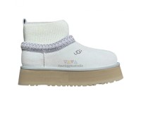 UGG CLASSIC TAZZ KNIT WHITE