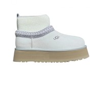 UGG CLASSIC TAZZ KNIT WHITE