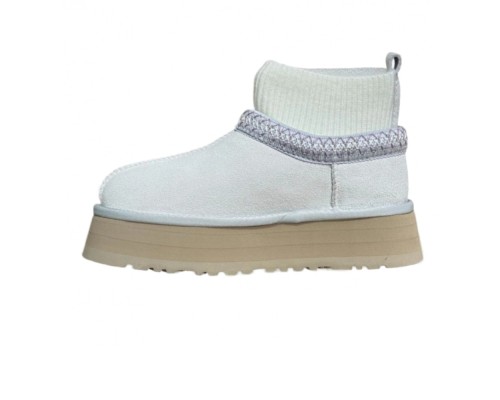 UGG CLASSIC TAZZ KNIT WHITE
