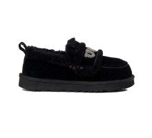UGG WOMEN'S CLASSIC DING SLIP ON BLACK