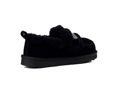 UGG WOMEN'S CLASSIC DING SLIP ON BLACK