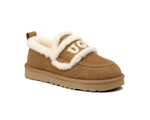 UGG WOMEN'S CLASSIC DING SLIP ON CHESTNUT