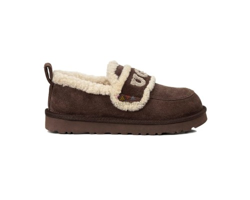 UGG WOMEN'S CLASSIC DING SLIP ON CHOCOLATE