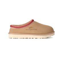UGG WOMEN'S TASMAN SLIPPERS SAND DARK CHERRY