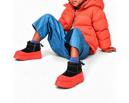 UGG KIDS  HYBRID MINI WEATHER BLACK ORANGE