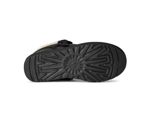 UGG MENS LOWMEL SNEAKERS LEATHER BLACK