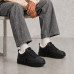 UGG MENS LOWMEL SNEAKERS LEATHER BLACK