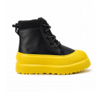 UGG KIDS HYBRID NEUMEL HYBRID LEATHER BLACK SUMMER