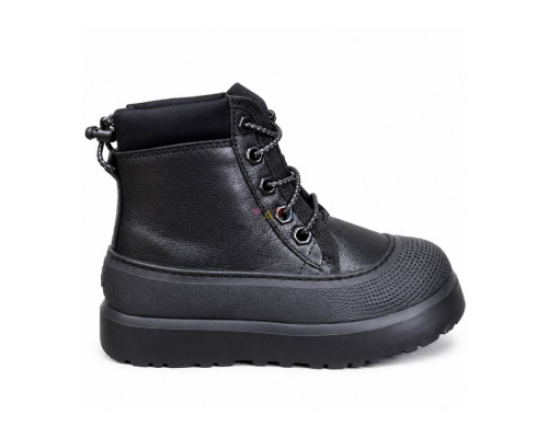 UGG KIDS HYBRID NEUMEL HYBRID LEATHER BLACK