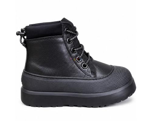UGG KIDS HYBRID NEUMEL HYBRID LEATHER BLACK