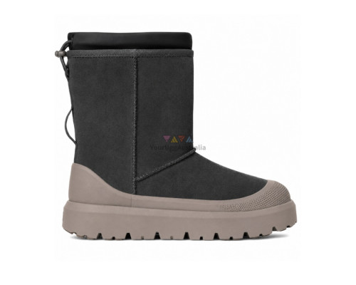 UGG CLASSIC SHORT MENS WEATHER HYBRID COBBLE GREY