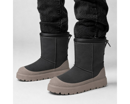 UGG CLASSIC SHORT MENS WEATHER HYBRID COBBLE GREY