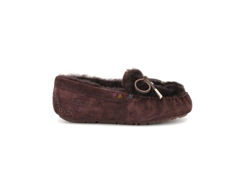 UGG MOCCASINS ANSLEY RIVERS CHOCOLATE