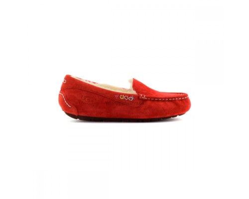 UGG MOCCASINS ANSLEY RED