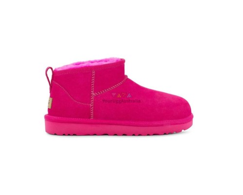 UGG WOMEN'S CLASSIC ULTRA MINI TAFFY PINK