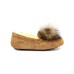 UGG MOCCASINS DAKOTA POM POM CHESTNUT