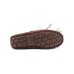 UGG MOCCASINS DAKOTA POM POM CHOCOLATE