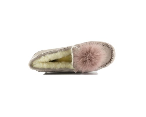 UGG MOCCASINS DAKOTA POM POM DUSK