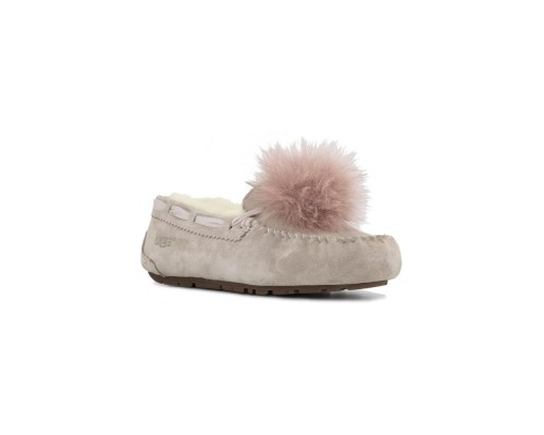 UGG MOCCASINS DAKOTA POM POM DUSK