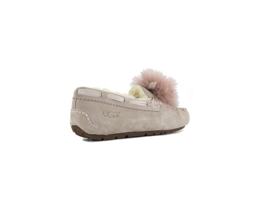 UGG MOCCASINS DAKOTA POM POM DUSK