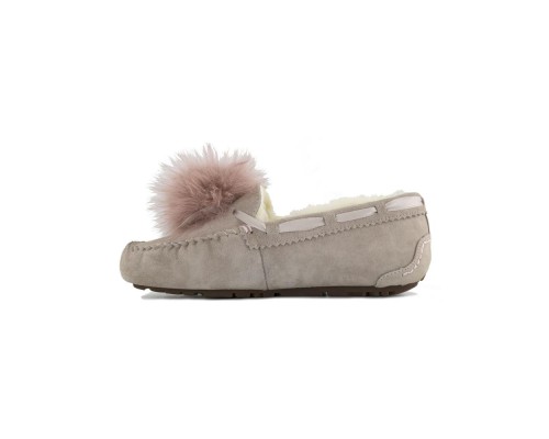 UGG MOCCASINS DAKOTA POM POM DUSK