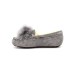 UGG MOCCASINS DAKOTA POM POM GREY