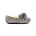 UGG MOCCASINS DAKOTA POM POM GREY