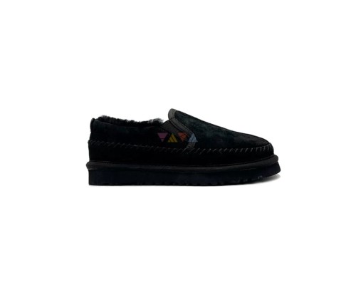 UGG STITCH SLIP ON BLACK