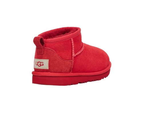 UGG KIDS ULTRA MINI SAMBA RED