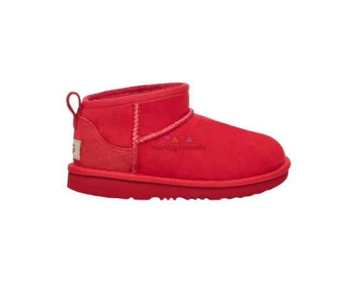 UGG KIDS ULTRA MINI SAMBA RED