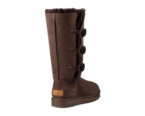 UGG BAILEY BUTTON TRIPLET CHOCOLATE