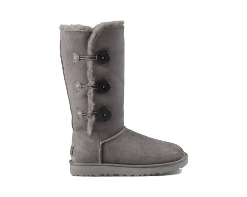 UGG BAILEY BUTTON TRIPLET GREY
