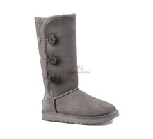 UGG BAILEY BUTTON TRIPLET GREY