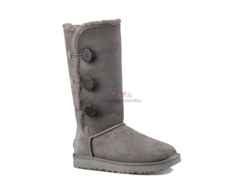 UGG BAILEY BUTTON TRIPLET GREY