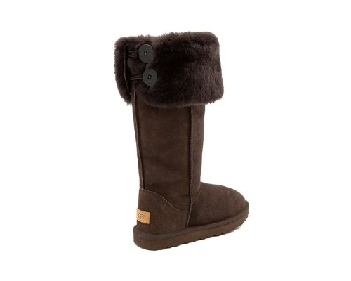 UGG OVER THE KNEE BAILEY BUTTON II CHOCOLATE