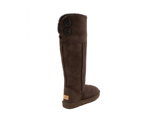 UGG OVER THE KNEE BAILEY BUTTON II CHOCOLATE