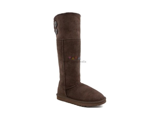 UGG OVER THE KNEE BAILEY BUTTON II CHOCOLATE