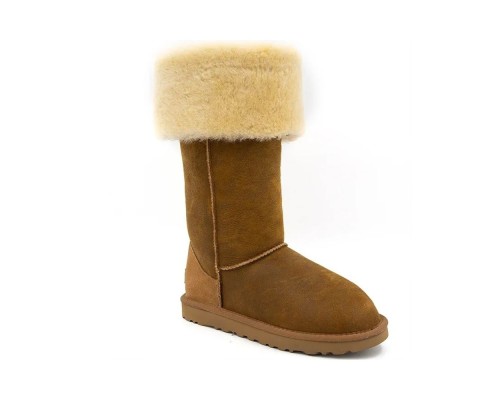 UGG OVER THE KNEE BAILEY BUTTON II CHESTNUT BOMBER