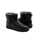 UGG WOMEN'S CLASSIC MINI II BLACK LEATHER