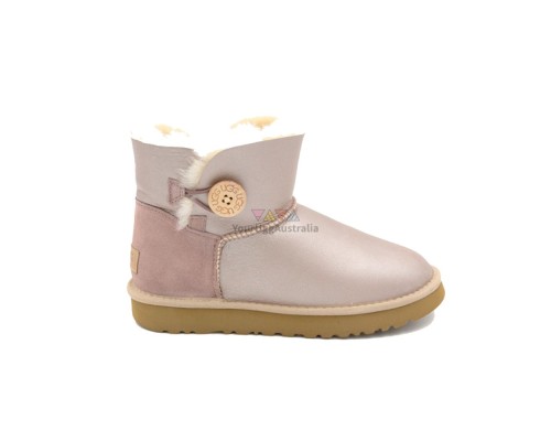 UGG WOMEN'S METALLIC MINI BAILEY BUTTON DUSK