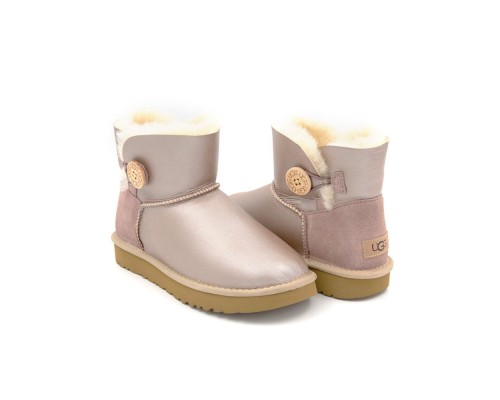 UGG WOMEN'S METALLIC MINI BAILEY BUTTON DUSK