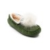 UGG WOMEN'S DAKOTA GREEN POM POM