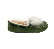 UGG WOMEN'S DAKOTA GREEN POM POM