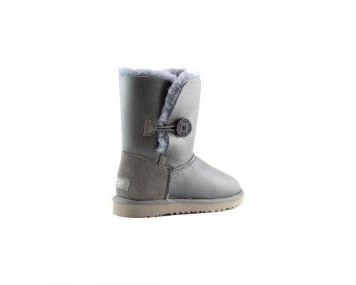 BAILEY BUTTON METALLIC II GREY