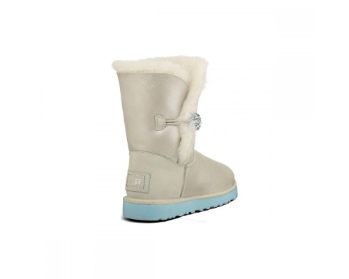 BAILEY BUTTON BLING GLITTER I DO WHITE